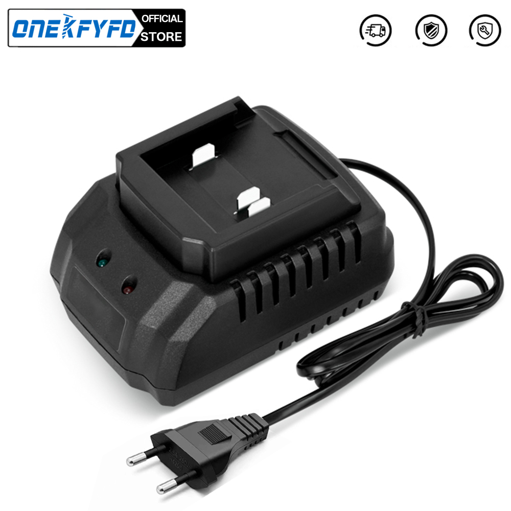 Brushless Cordless Electric Drill 18V - ที่ชาร์จแบบปลั๊ก EU/US/UK สำหรับแบตเตอรี่ลิเธียมรุ่น 18V 21V ใช้ได้กับสว่านไฟฟ้า