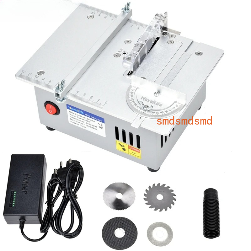 Mini Table Saw For Woodworking - เลื่อยวงเดือนขนาดเล็กอเนกประสงค์ เครื่องเลื่อยตั้งโต๊ะสำหรับงานไม้ DIY งานอดิเรก งานฝีมือ ตัด