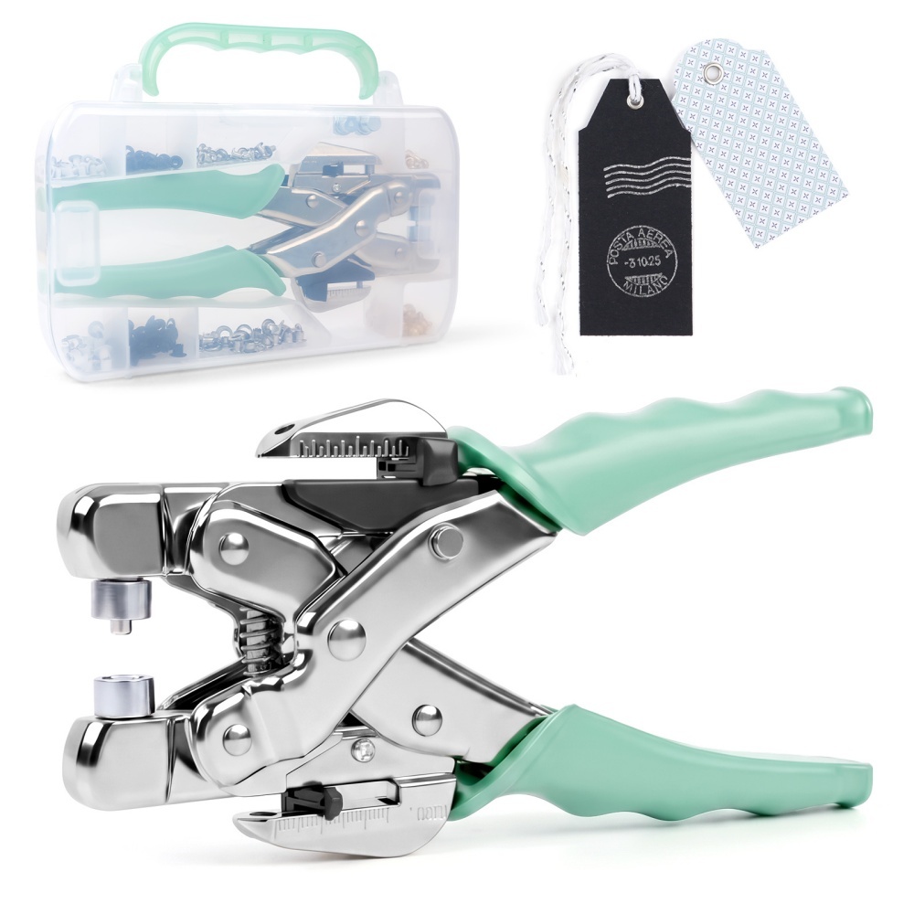 Hand Tools - ชุดเครื่องมือเจาะรูแบบมือถือ คีมเจาะรู คีมสำหรับติดกระดุมโลหะ คีมกดมือ คีมย้ำหมุด เครื่องมือเย็บ