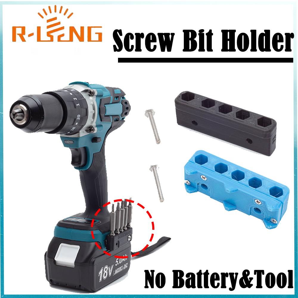 Brushless Cordless Electric Drill 18V - ผู้ถือบิตแม่เหล็กเจาะ Bit Organizer 5 จุดชุดสกรูบิตสําหรับ Makita