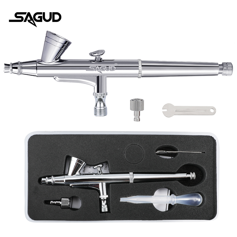 Airbrush Kit With Mini Compressor - SAGUD Airbrush รุ่น SD-135 0.2 มม.อเนกประสงค์
