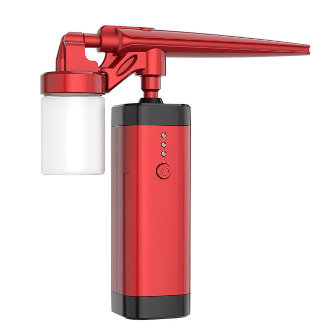Airbrush Kit With Mini Compressor - ชุดเครื่องพ่นสีแอร์บรัชไร้สายขนาดเล็ก พร้อมคอมเพรสเซอร์ สำหรับทำขนม ตกแต่งเล็บสัตว์เลี้ยง แต่งหน้า และพ่นออกซิเจน