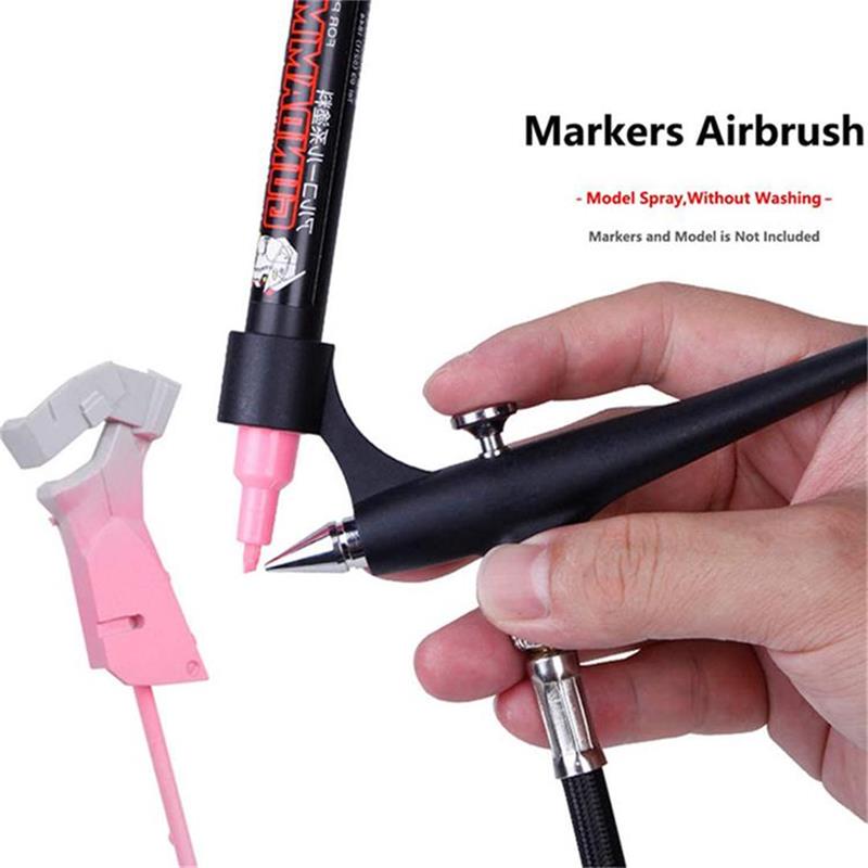 Airbrush Kit With Mini Compressor - Airbrush ขนาดเล็กสําหรับปากกามาร์กเกอร์น้ําหนักเบาแบบพกพา Mini ขนาดสเปรย์ปืนสําหรับ Make Up