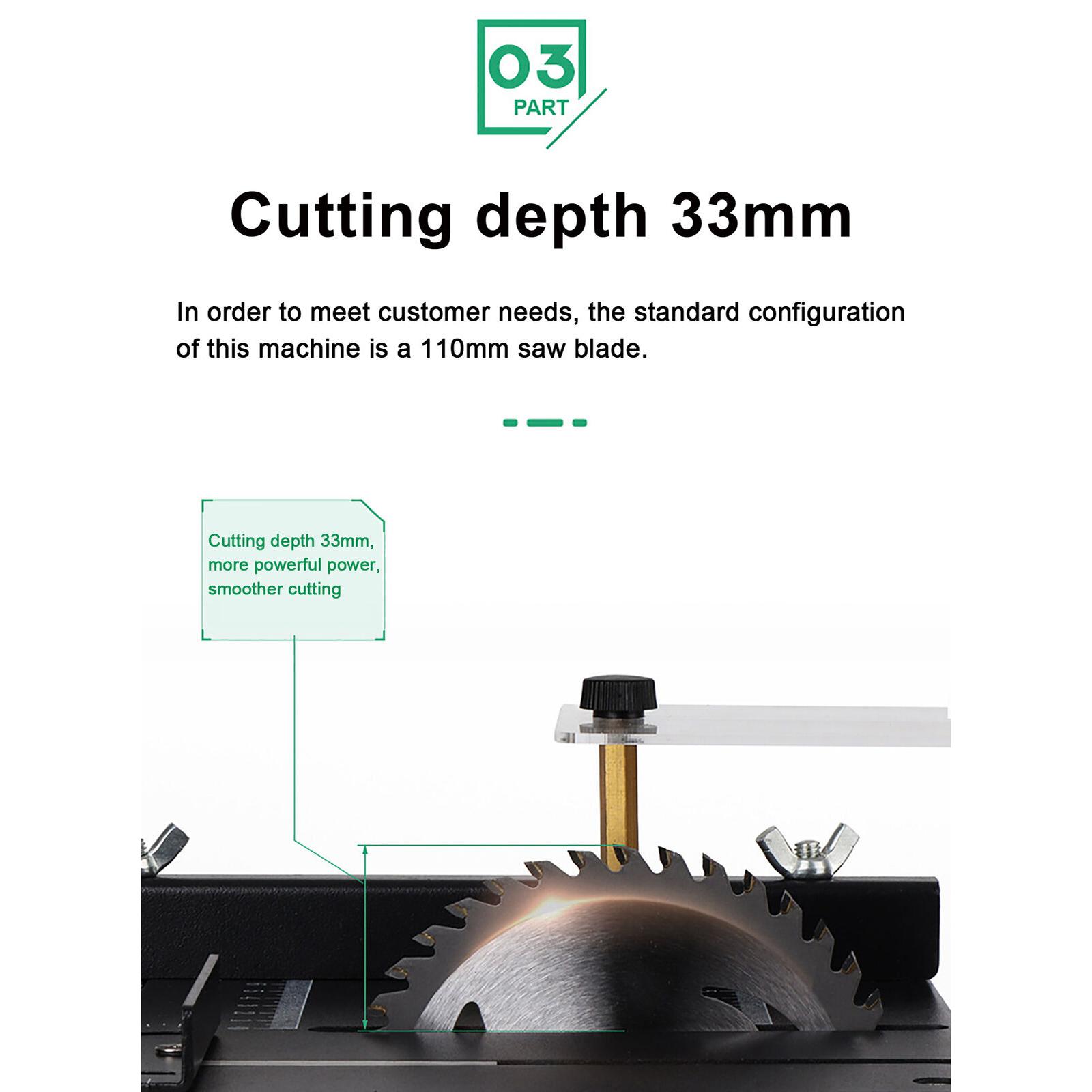 Mini Table Saw For Woodworking - ชุดเลื่อยวงเดือนขนาดเล็ก 4 นิ้ว พร้อมอุปกรณ์เสริม เครื่องมือตัดโลหะที่ทนทานสำหรับงานไม้ DIY