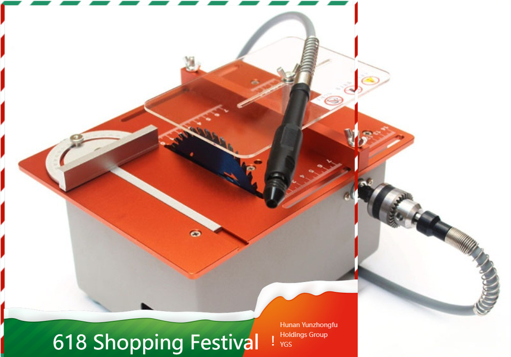 Mini Table Saw For Woodworking - เลื่อยวงเดือนขนาดเล็กแบบพกพา 360 วัตต์ ประหยัดพลังงาน สำหรับงานไม้ขนาดเล็กในครัวเรือน