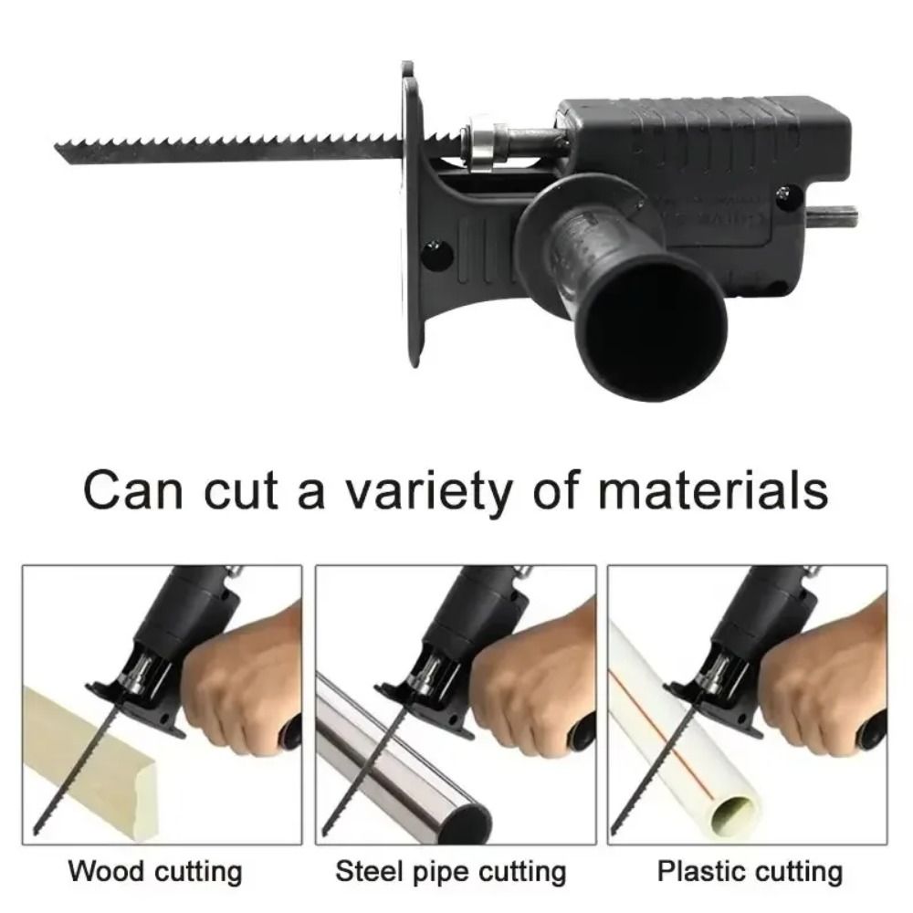 Reciprocating Saw Attachment Drill - อะแดปเตอร์เลื่อยสว่านแบบควิกชัค พร้อมที่จับกันลื่น อะแดปเตอร์เลื่อยจิ๊กซอว์ อุปกรณ์เสริมสำหรับเลื่อยสว่าน