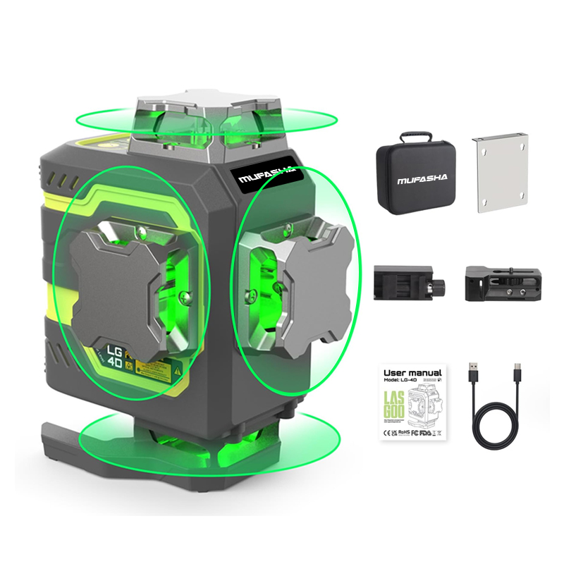 Laser Level 16 Lines 4D Green - ระดับเลเซอร์ 16 เส้น 360 องศา ปรับระดับอัตโนมัติ