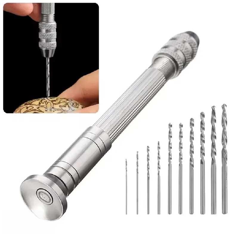 Hand Tools - สว่านมือขนาดเล็ก 0.8-3.0 มม. เครื่องมือช่างไม้ เครื่องมือเจาะแบบหมุน สว่านเกลียวแบบใช้มือ