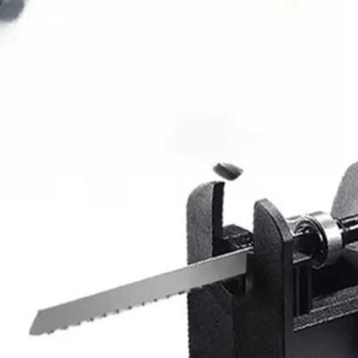 Reciprocating Saw Attachment Drill - /สีดำ /พลาสติก /สว่านไฟฟ้าสำหรับแปลงเป็นเลื่อยลูกสูบ ชุดอะแดปเตอร์สำหรับงานไม้ DIY อุปกรณ์ต่อพ่วงเครื่องมือตัดไฟฟ้า