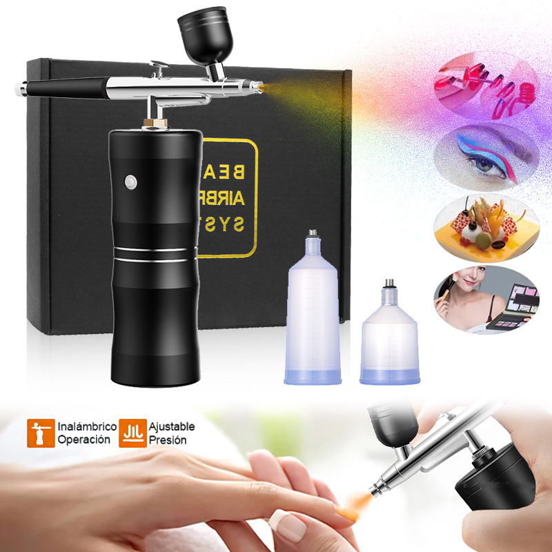 Airbrush Kit With Mini Compressor - สเปรย์ออกซิเจน Mini Air Compressor Kit Air