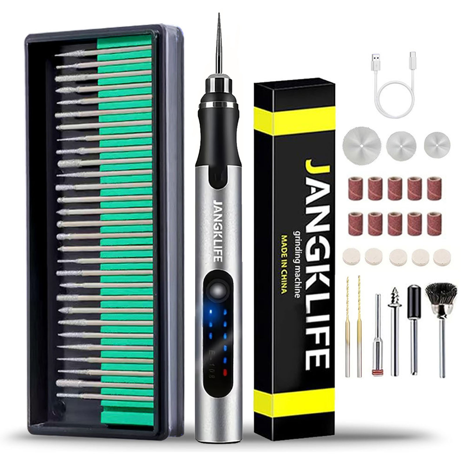 ชุดเครื่องมือหมุนไร้สาย USB ปา - Cordless Rotary Tool Kit Accessories บทวิจารณ์และราคา