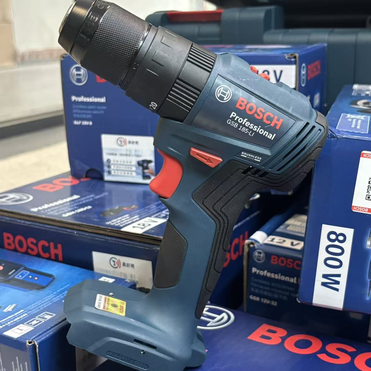 BOSCH GSB 185-LI สว่านกระแทกไร - Brushless Cordless Electric Drill 18V บทวิจารณ์และราคา