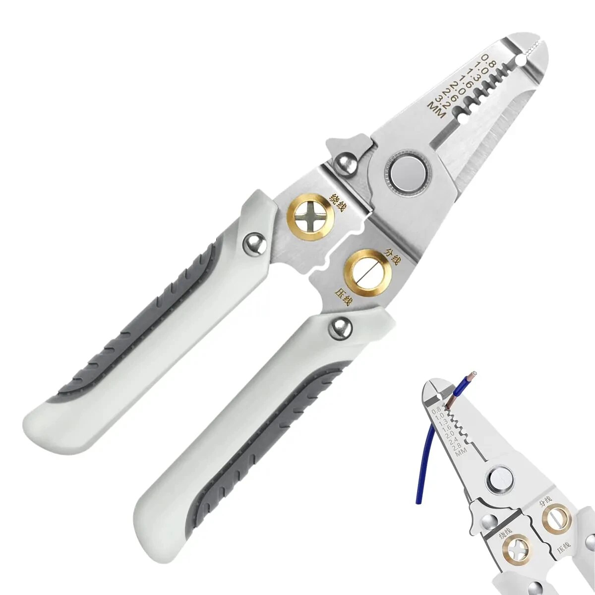 6 In 1 Wire Stripper พิเศษคีมเ - Automatic Wire Stripper Cutter บทวิจารณ์และราคา