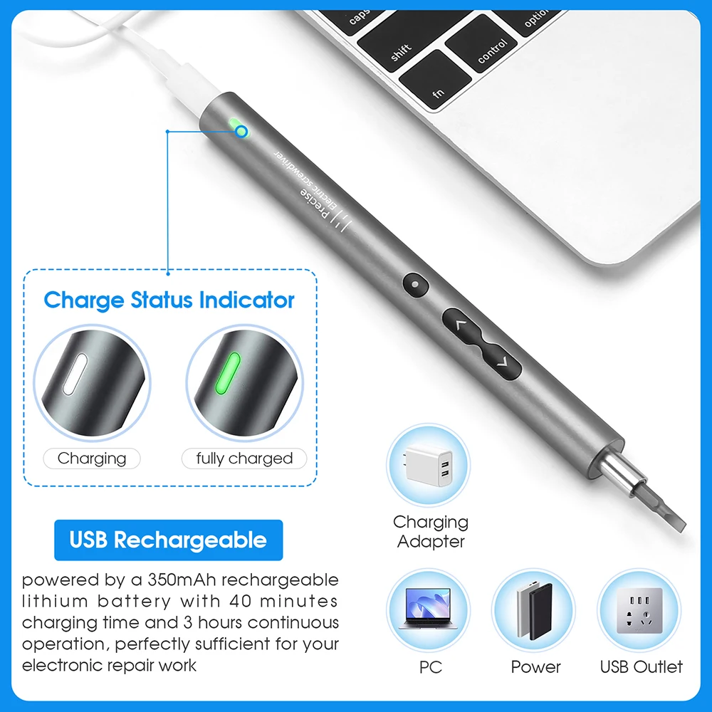 62/6 in 1 Precision ไขควงไฟฟ้า - Electric Screwdriver Rechargeable Usb บทวิจารณ์และราคา