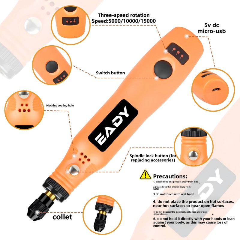 ชุดเครื่องมือโรตารี่ไร้สายแบบ  - Cordless Rotary Tool Kit Accessories บทวิจารณ์และราคา