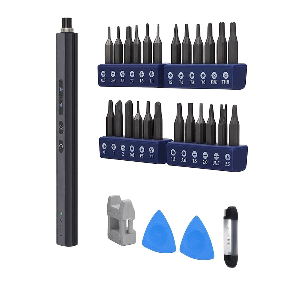 ชุดไขควงไฟฟ้า 24 หัว พร้อมไฟ L - Electric Screwdriver Rechargeable Usb บทวิจารณ์และราคา