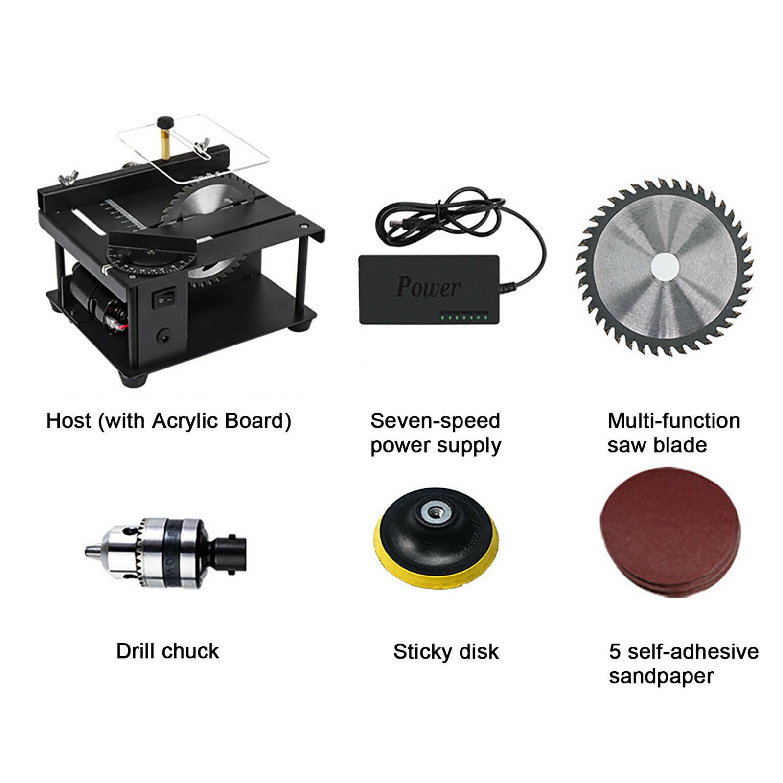 ชุดเลื่อยวงเดือนขนาดเล็ก 4 นิ้ - Mini Table Saw For Woodworking บทวิจารณ์และราคา
