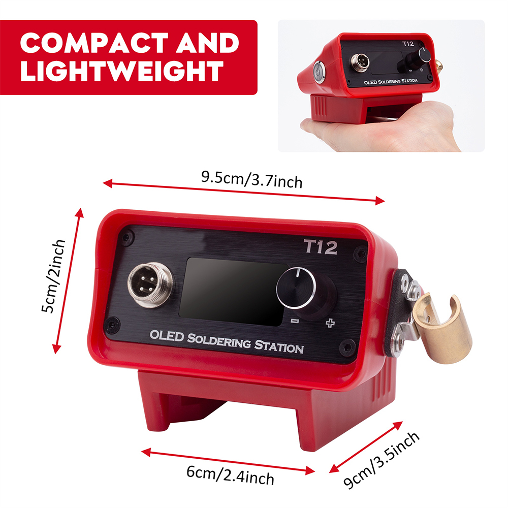 OLED T12 การประสาน สถานีเหล็กป - Digital Soldering Station T12 บทวิจารณ์และราคา