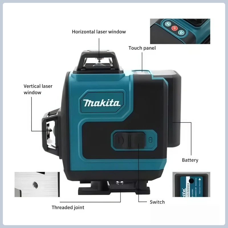 แบตเตอรี่มาคิต้า เซฟ มัลติ-โพร - Laser Level 16 Lines 4D Green บทวิจารณ์และราคา
