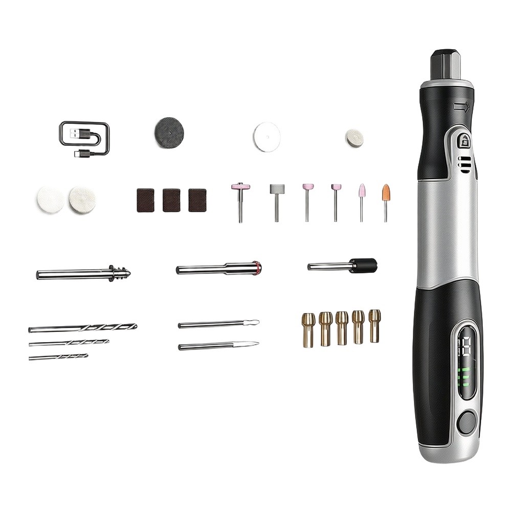 ชุดเครื่องมือโรตารี่ไร้สายแบบช - Cordless Rotary Tool Kit Accessories บทวิจารณ์และราคา