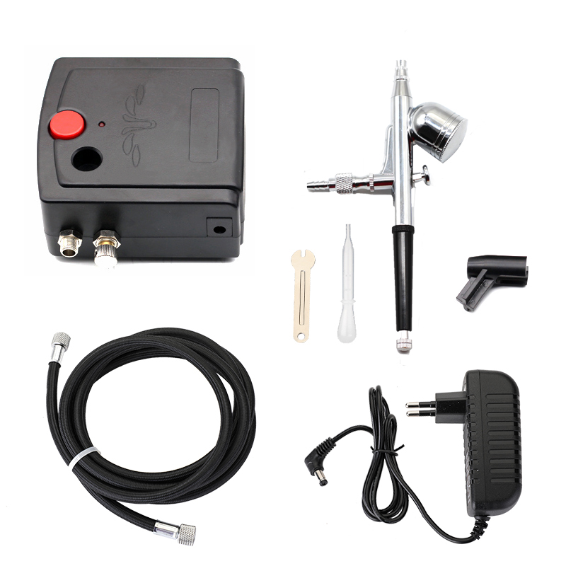 Dual-Action Spray Gun Airbrush - Airbrush Kit With Mini Compressor บทวิจารณ์และราคา