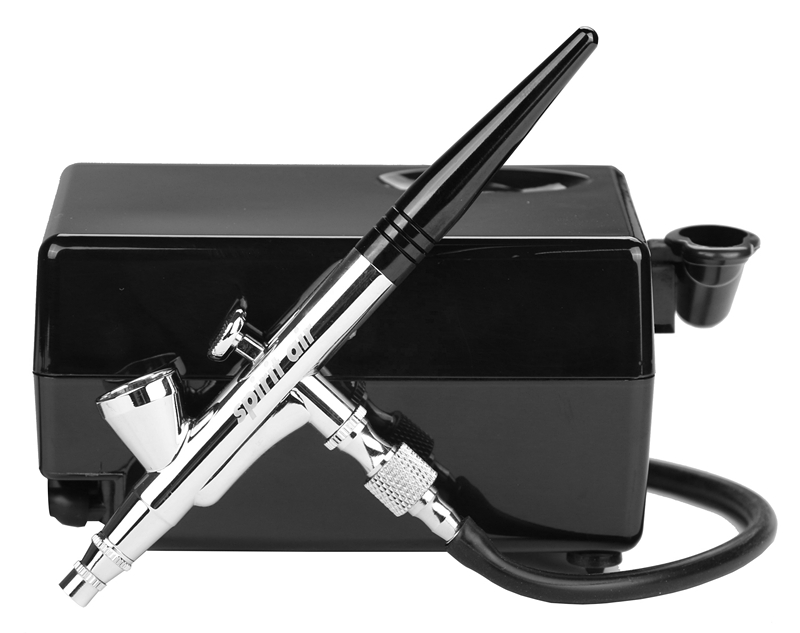 ชุดพ่นสีแอโรกราฟ BT-16 รุ่นมือ - Airbrush Kit With Mini Compressor บทวิจารณ์และราคา