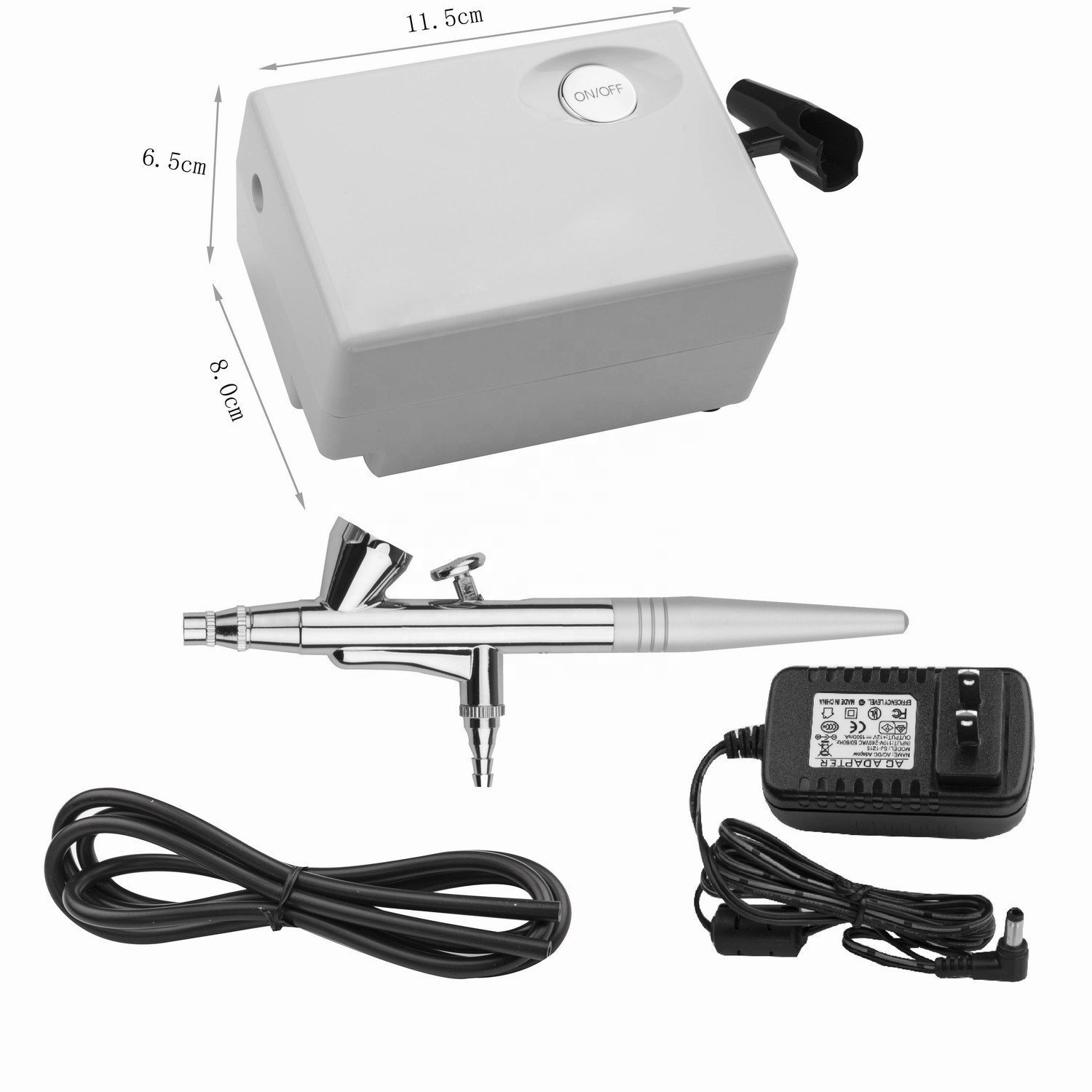 ชุดพ่นสีแอโรกราฟ BT-16 รุ่นมือ - Airbrush Kit With Mini Compressor บทวิจารณ์และราคา