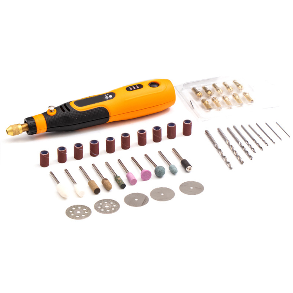 เครื่องเจียรไฟฟ้าไร้สายแบบหมุน - Cordless Rotary Tool Kit Accessories บทวิจารณ์และราคา