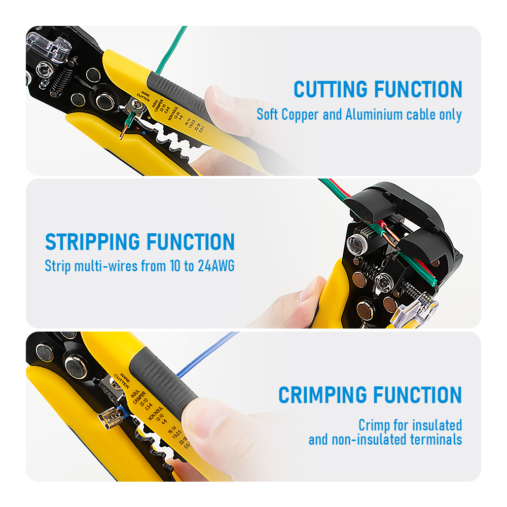 เครื่องมือช่างอเนกประสงค์ คีมต - Automatic Wire Stripper Cutter บทวิจารณ์และราคา