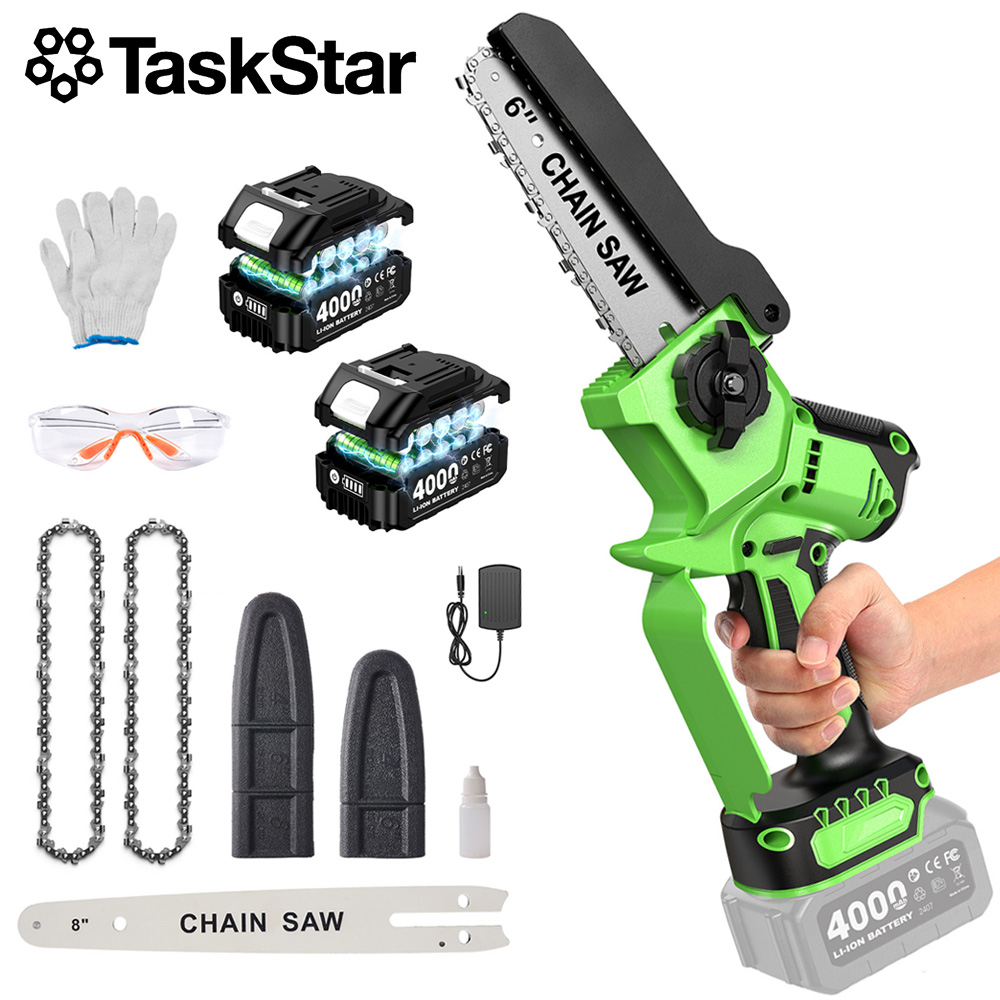 เลื่อยไฟฟ้าไร้สาย TaskStar Bru - Mini Electric Chainsaw 6 Inch บทวิจารณ์และราคา