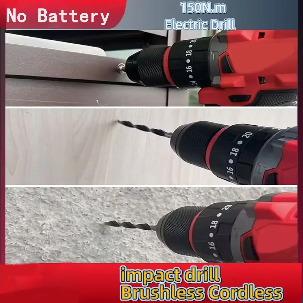 สว่านกระแทกไร้สายขนาดเล็ก 150  - Brushless Cordless Electric Drill 18V บทวิจารณ์และราคา