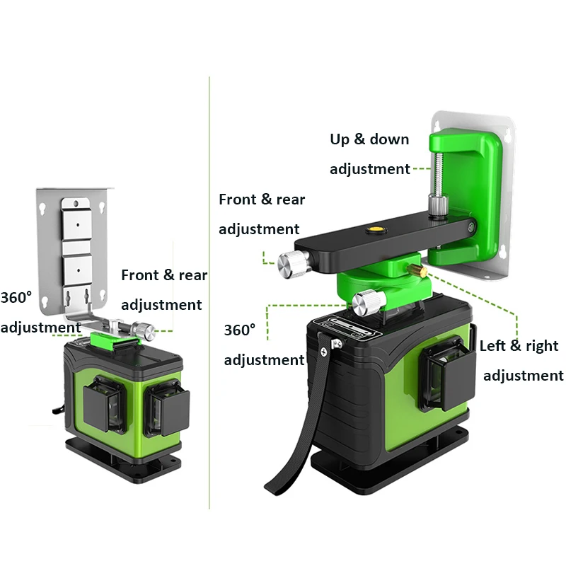 เลเซอร์ไดโอดสีเขียว 16 เส้น 4D - Laser Level 16 Lines 4D Green บทวิจารณ์และราคา