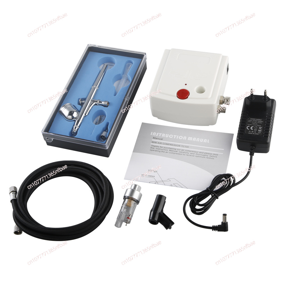ชุดคอมเพรสเซอร์แอร์บรัชขนาดเล็ - Airbrush Kit With Mini Compressor บทวิจารณ์และราคา