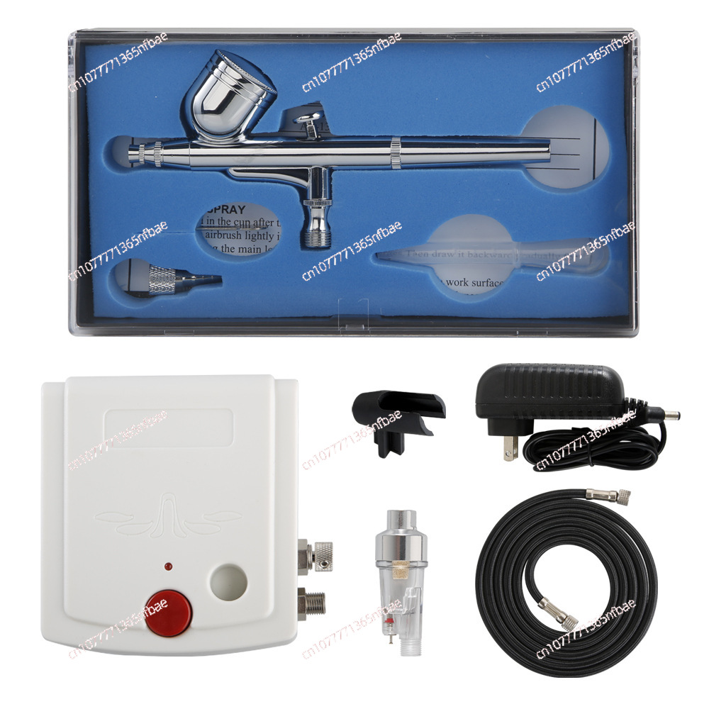 ชุดคอมเพรสเซอร์แอร์บรัชขนาดเล็ - Airbrush Kit With Mini Compressor บทวิจารณ์และราคา