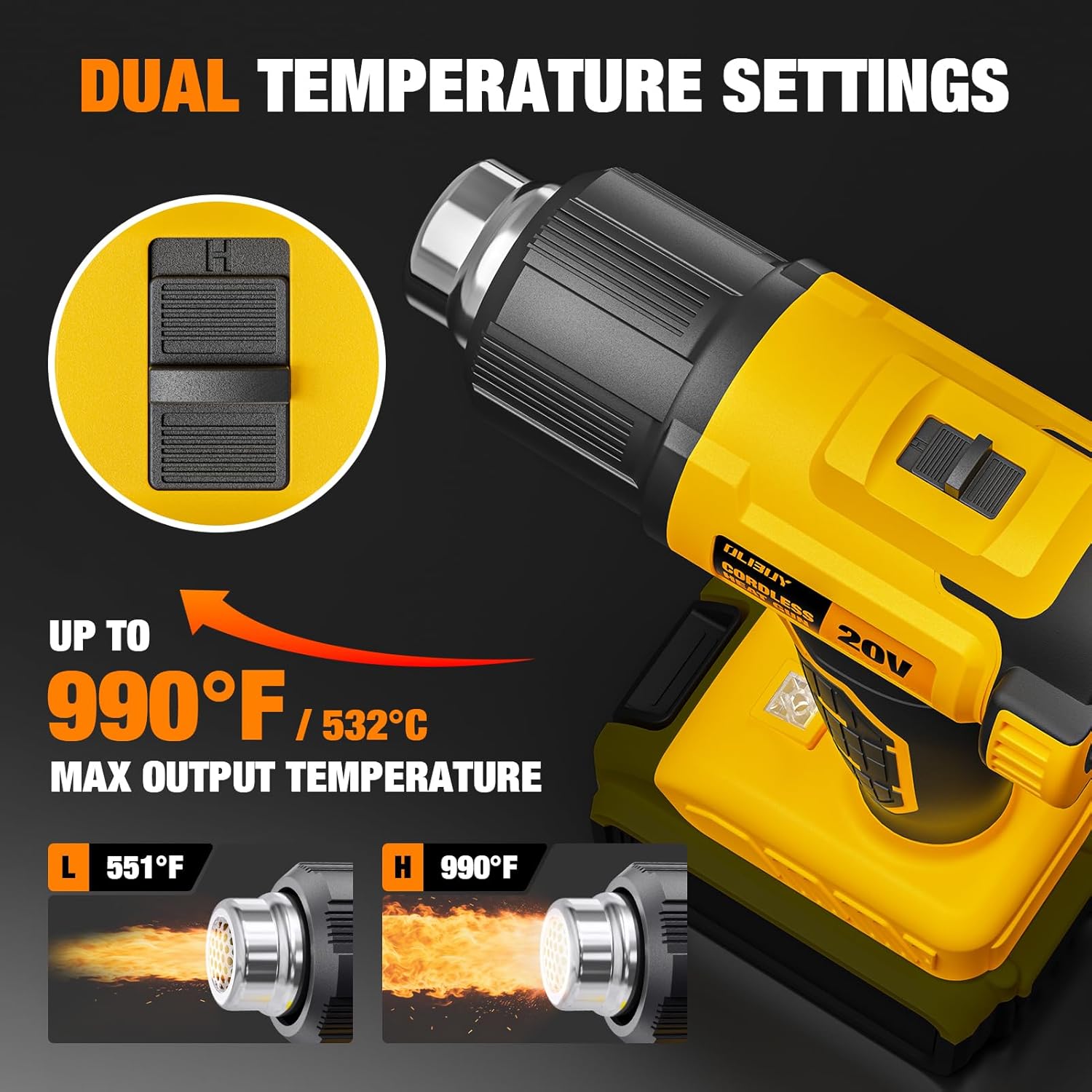 ปืนเป่าลมร้อนไร้สาย ใช้ได้กับแ - Cordless Heat Gun For Shrink Tubing บทวิจารณ์และราคา