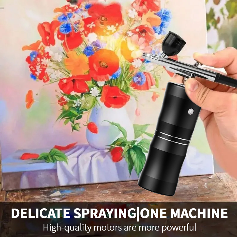 สเปรย์ออกซิเจน Mini Air Compre - Airbrush Kit With Mini Compressor บทวิจารณ์และราคา