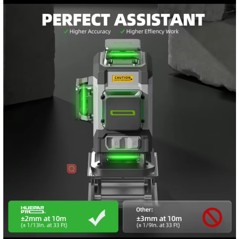 เครื่องระดับเลเซอร์ Huepar 202 - Laser Level 16 Lines 4D Green บทวิจารณ์และราคา